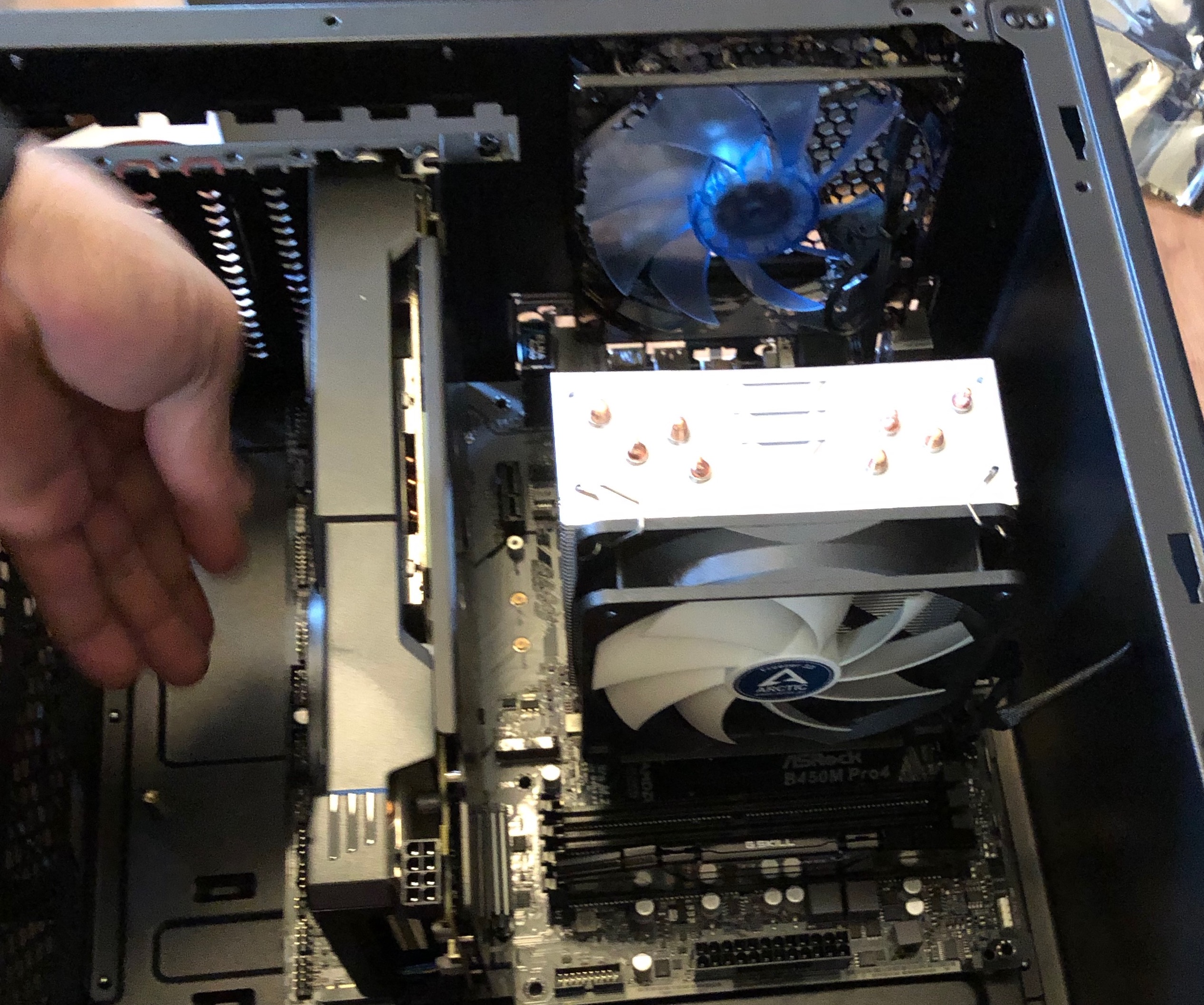 motherboard placement inside tower